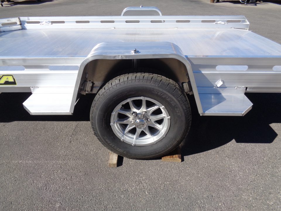 New 2027 Aluma * 7814H-SLR * 12Ft Single Axle Utility Trailer w/ Slide in Ramp