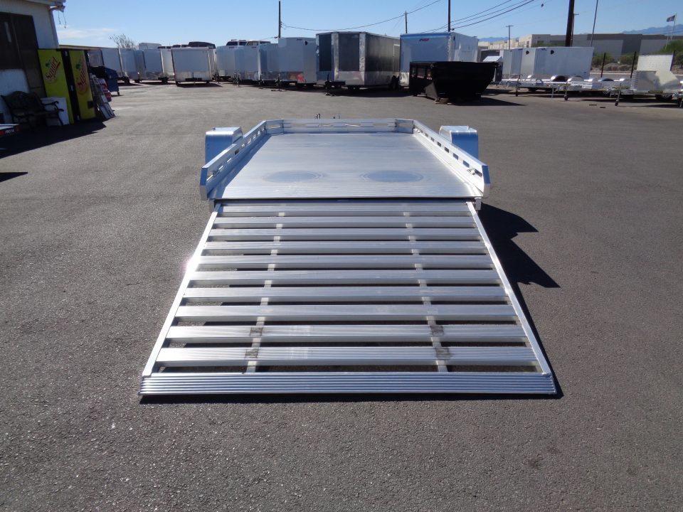 New 2027 Aluma * 7814H-SLR * 12Ft Single Axle Utility Trailer w/ Slide in Ramp