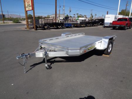New 2027 Aluma * 7814H-SLR * 12Ft Single Axle Utility Trailer w/ Slide in Ramp