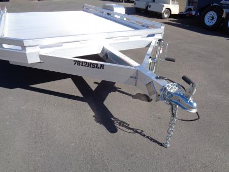 New 2027 Aluma * 7814H-SLR * 12Ft Single Axle Utility Trailer w/ Slide in Ramp