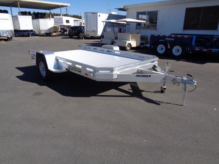 New 2027 Aluma * 7814H-SLR * 12Ft Single Axle Utility Trailer w/ Slide in Ramp