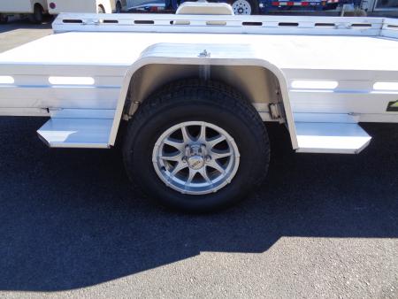 New 2027 Aluma * 7814H-SLR * 12Ft Single Axle Utility Trailer w/ Slide in Ramp