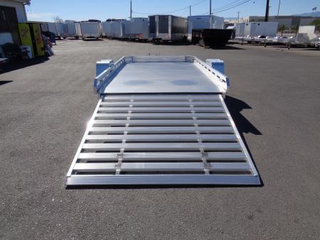 New 2027 Aluma * 7814H-SLR * 12Ft Single Axle Utility Trailer w/ Slide in Ramp