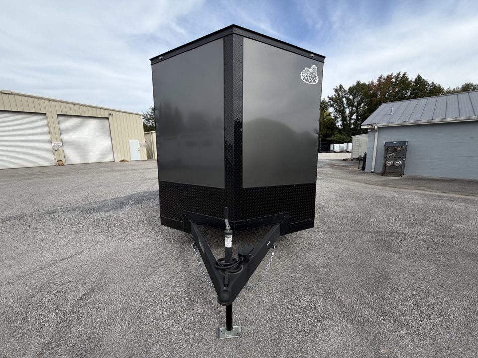 Used 2025 7X12 Covered Wagon Cargo Trailer