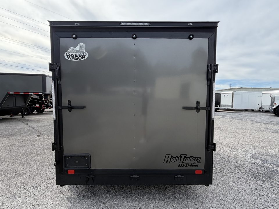 Used 2025 7X12 Covered Wagon Cargo Trailer