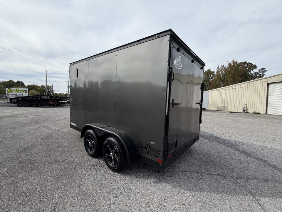 Used 2025 7X12 Covered Wagon Cargo Trailer