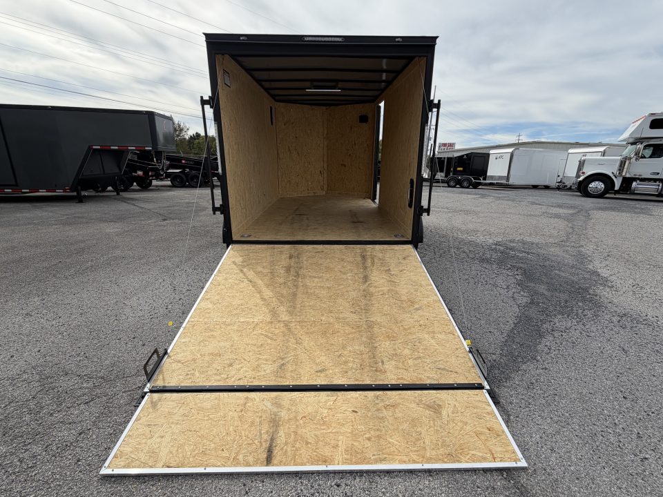 Used 2025 7X12 Covered Wagon Cargo Trailer