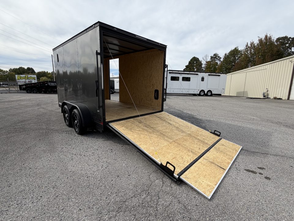 Used 2025 7X12 Covered Wagon Cargo Trailer