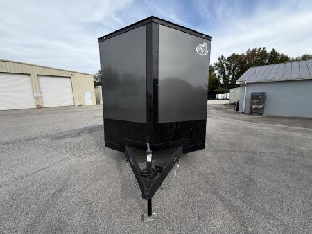 Used 2025 7X12 Covered Wagon Cargo Trailer