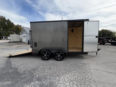 Used 2025 7X12 Covered Wagon Cargo Trailer