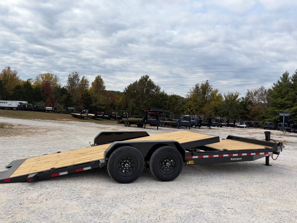 New 2027 Big Tex 80X22 TANDEM 14K GRAVITY TILT W/ 6' STATIONARY