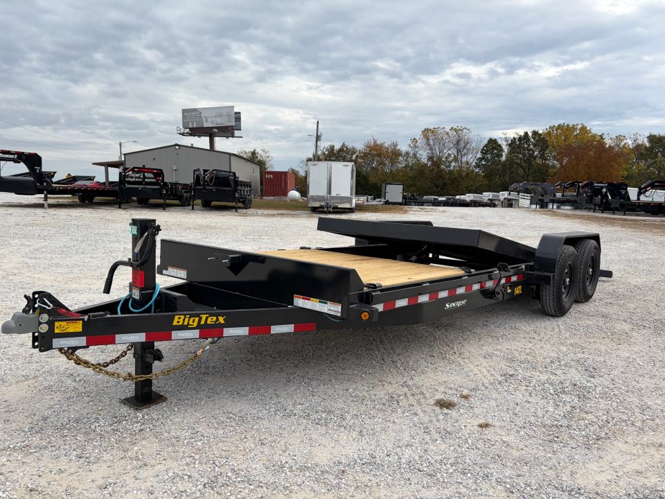 New 2027 Big Tex 80X22 TANDEM 14K GRAVITY TILT W/ 6' STATIONARY