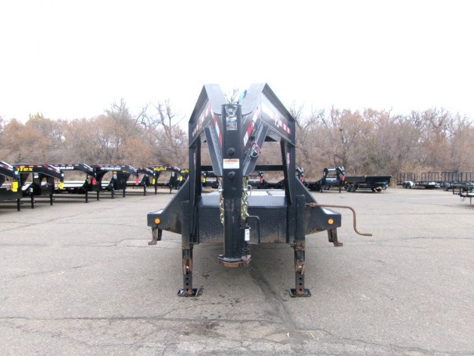 Used 2021 PJ Trailers GN2432 Flatbed Trailer
