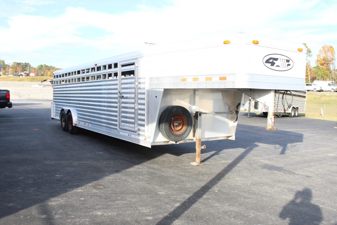 Used 2005 4-Star Trailers GOOSENECK Stock / Stock Combo Trailer