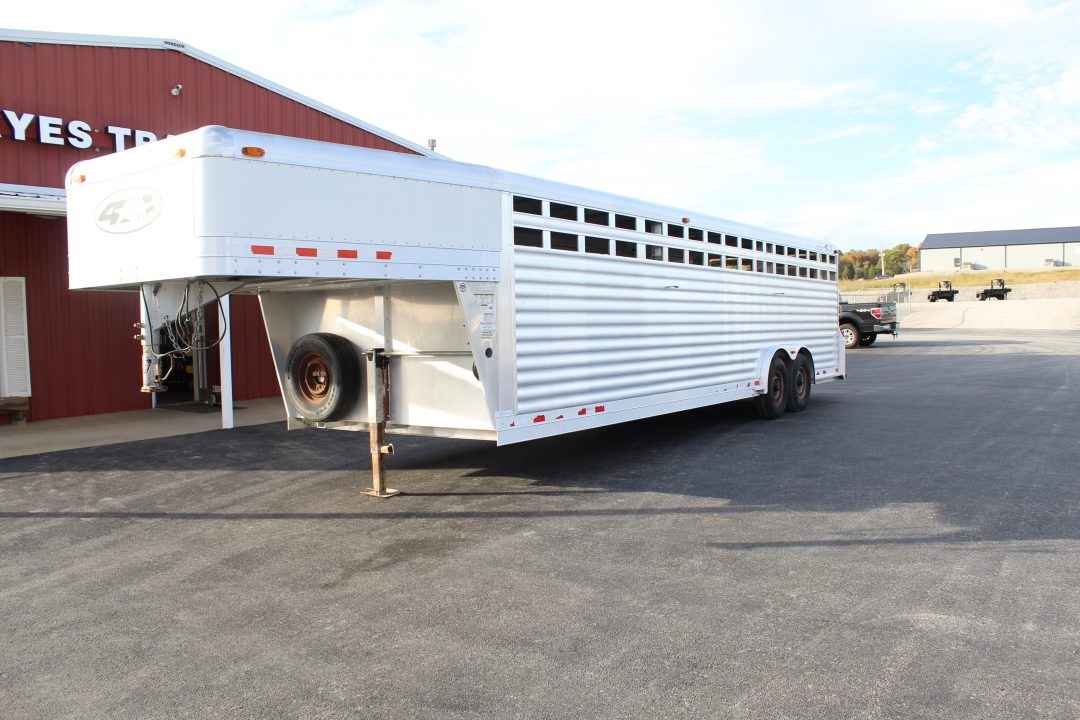 Used 2005 4-Star Trailers GOOSENECK Stock / Stock Combo Trailer