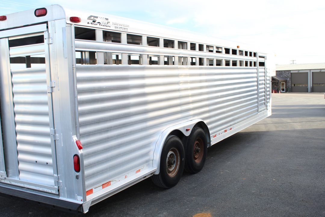 Used 2005 4-Star Trailers GOOSENECK Stock / Stock Combo Trailer