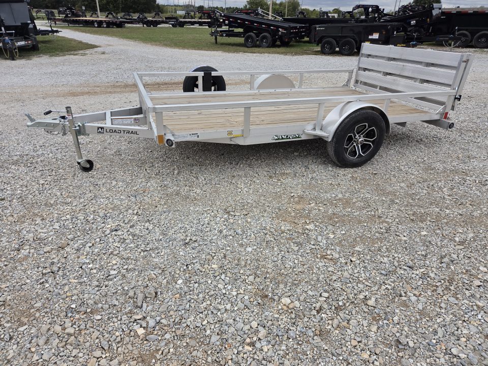 New 2027 Load Trail 77X12 SINGLE 3.5K ALUMINUM UTILITY W/BI-FOLD GATE & SPARE