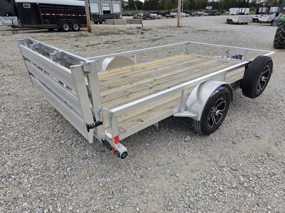 New 2027 Load Trail 77X12 SINGLE 3.5K ALUMINUM UTILITY W/BI-FOLD GATE & SPARE