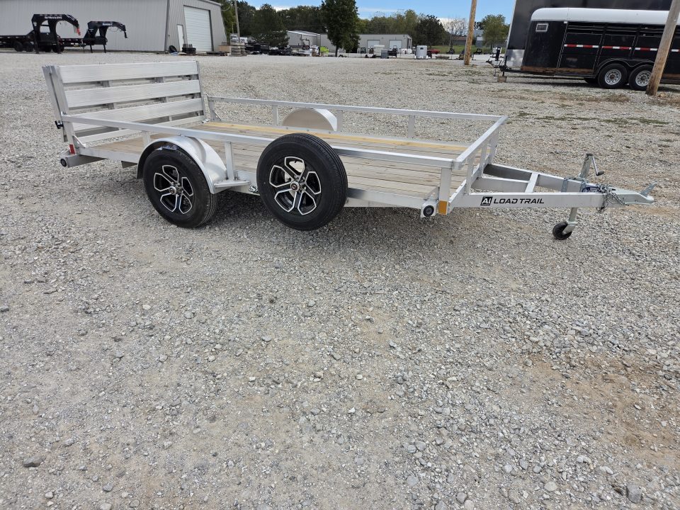New 2027 Load Trail 77X12 SINGLE 3.5K ALUMINUM UTILITY W/BI-FOLD GATE & SPARE