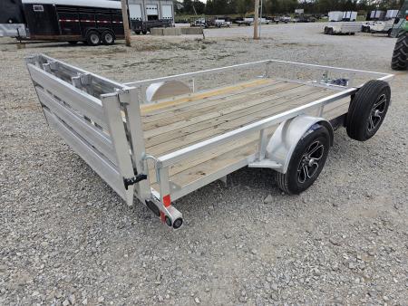 New 2027 Load Trail 77X12 SINGLE 3.5K ALUMINUM UTILITY W/BI-FOLD GATE & SPARE