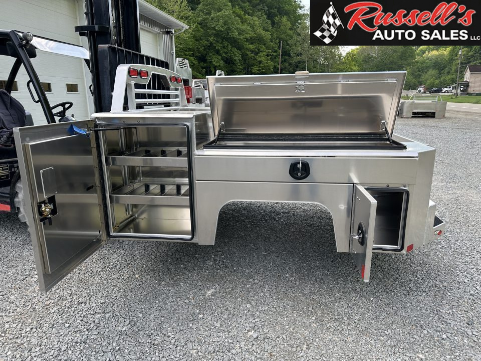 New Martin Truck Bodies Aluminum Gooseneck Service Body DRW 8' SMOOTH APPEARANCE Gooseneck Bodies