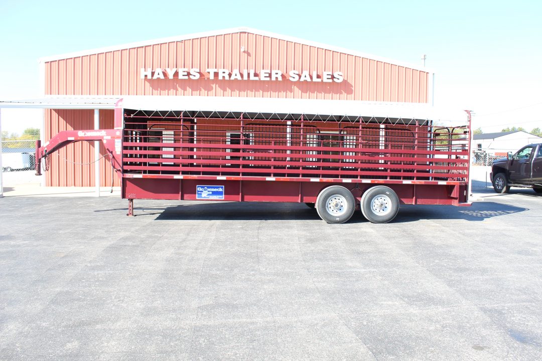 Used 2023 Gooseneck Trailer MFG 24 FOOT Stock / Stock Combo Trailer