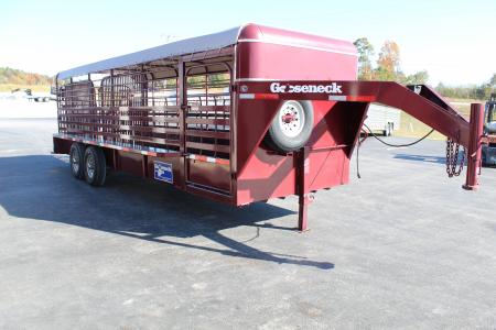Used 2023 Gooseneck Trailer MFG 24 FOOT Stock / Stock Combo Trailer