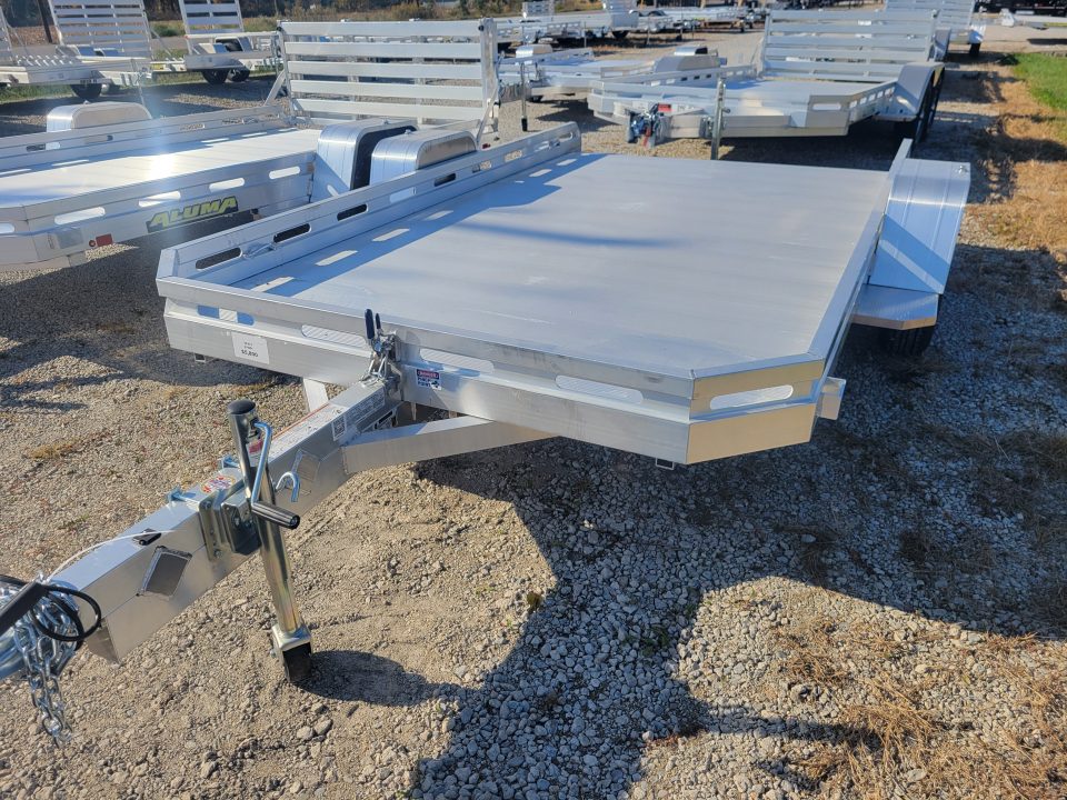 New 2027 Aluma 7712 Heavy Tilt Single Axle Utility Tilt Trailer