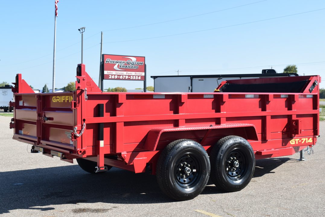 New 2027 Griffin Trailers 7x14 14K Telescoping Cylinder Dump Trailer