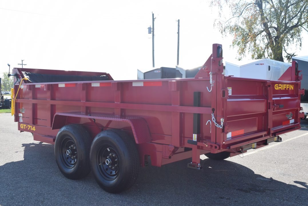 New 2027 Griffin Trailers 7x14 14K Telescoping Cylinder Dump Trailer