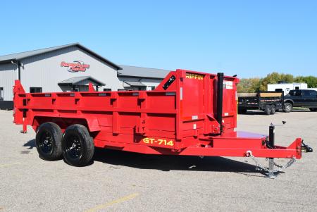 New 2027 Griffin Trailers 7x14 14K Telescoping Cylinder Dump Trailer