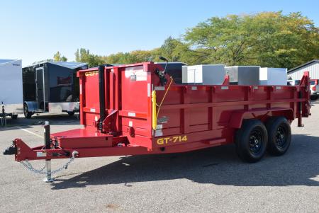 New 2027 Griffin Trailers 7x14 14K Telescoping Cylinder Dump Trailer
