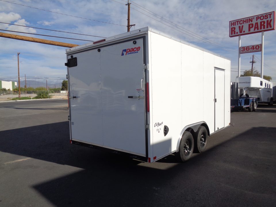 New 2027 Pace American * Out Back DLX * 8.5x16 Tandem Axle 10k Enclosed Car Hauler