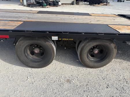 Used 2026 Big Tex 25GN 102X35 TANDEM 25.9K TANDEM DUAL FLATBED W / MAX RAMPS