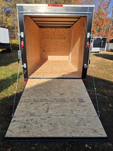 New 2027 Covered Wagon Trailers 6x12 enclosed cargo trailer rear ramp silver Cargo / Enclosed Trailer