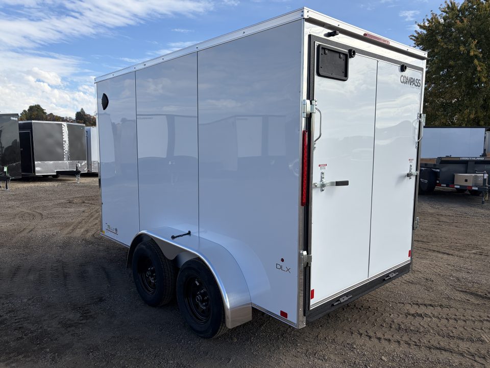 New 2027 Compass 6X12 7K Cargo Trailer with Rear Ramp Door
