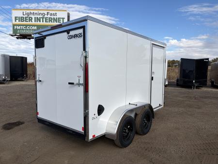 New 2027 Compass 6X12 7K Cargo Trailer with Rear Ramp Door