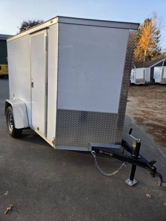New 2027 Covered Wagon Trailers 5x8 cargo trailer with barn doors 5,6 height Cargo / Enclosed Trailer