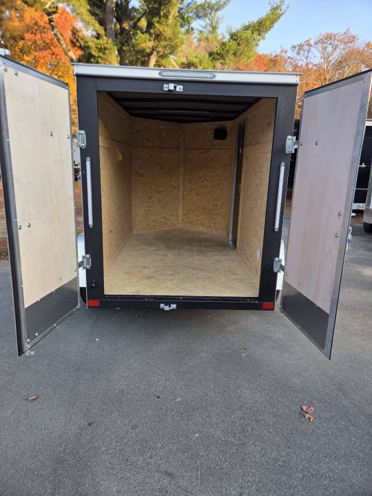 New 2027 Covered Wagon Trailers 5x8 cargo trailer with barn doors 5,6 height Cargo / Enclosed Trailer