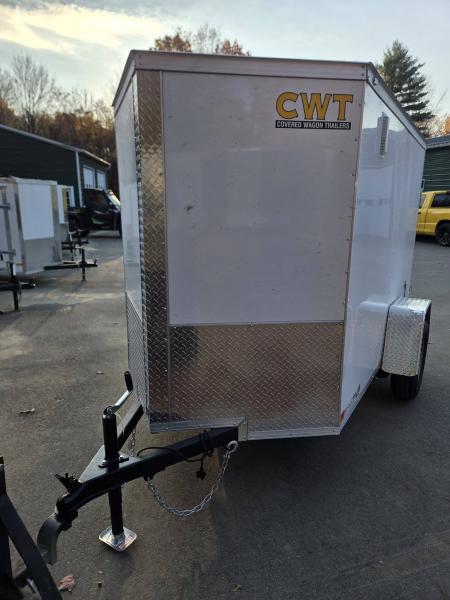 New 2027 Covered Wagon Trailers 5x8 cargo trailer with barn doors 5,6 height Cargo / Enclosed Trailer