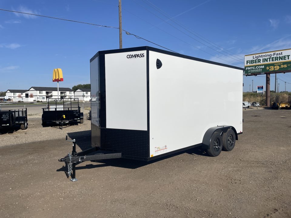 New 2027 Compass 7X16 7K Cargo Trailer with Rear Ramp Door