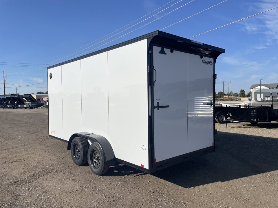 New 2027 Compass 7X16 7K Cargo Trailer with Rear Ramp Door