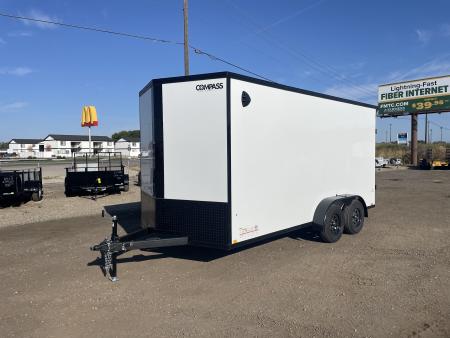New 2027 Compass 7X16 7K Cargo Trailer with Rear Ramp Door