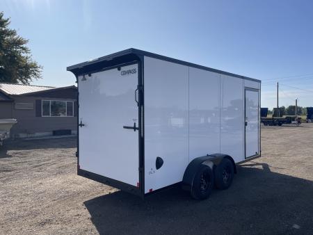 New 2027 Compass 7X16 7K Cargo Trailer with Rear Ramp Door