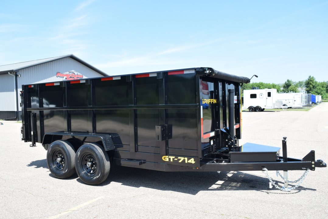 New 2027 Griffin Trailers 7x14 14K High Wall 48" Sides and Telescoping Cylinder Dump Trailer