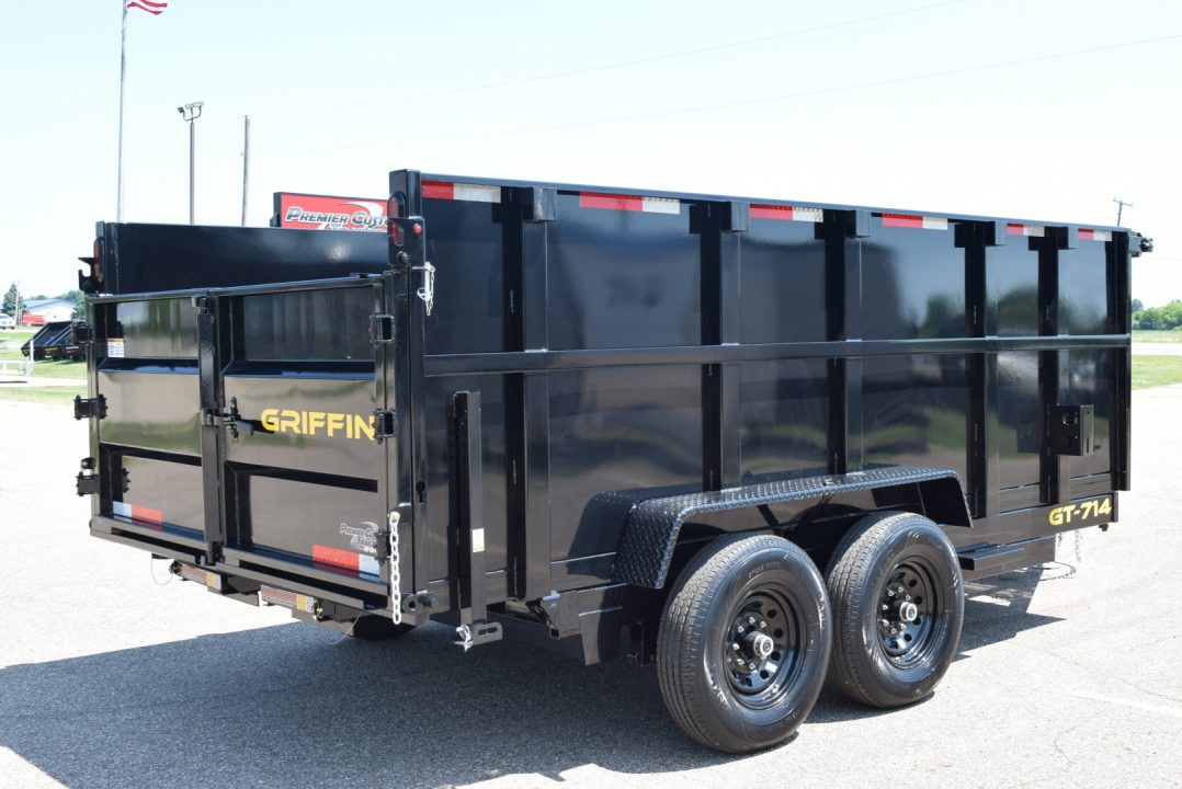 New 2027 Griffin Trailers 7x14 14K High Wall 48" Sides and Telescoping Cylinder Dump Trailer