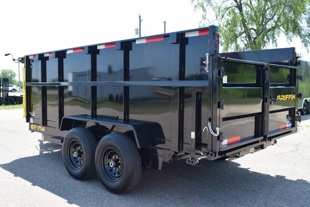 New 2027 Griffin Trailers 7x14 14K High Wall 48" Sides and Telescoping Cylinder Dump Trailer