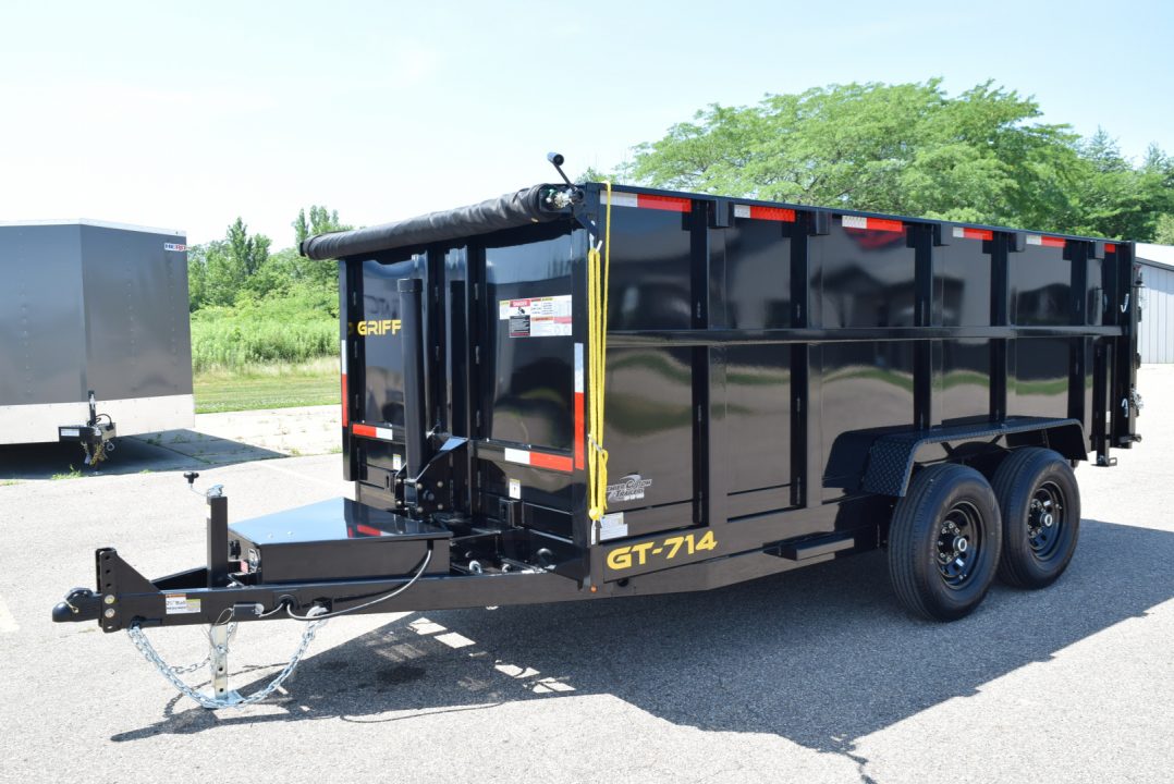 New 2027 Griffin Trailers 7x14 14K High Wall 48" Sides and Telescoping Cylinder Dump Trailer