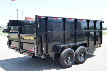 New 2027 Griffin Trailers 7x14 14K High Wall 48" Sides and Telescoping Cylinder Dump Trailer
