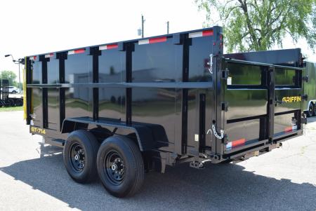 New 2027 Griffin Trailers 7x14 14K High Wall 48" Sides and Telescoping Cylinder Dump Trailer